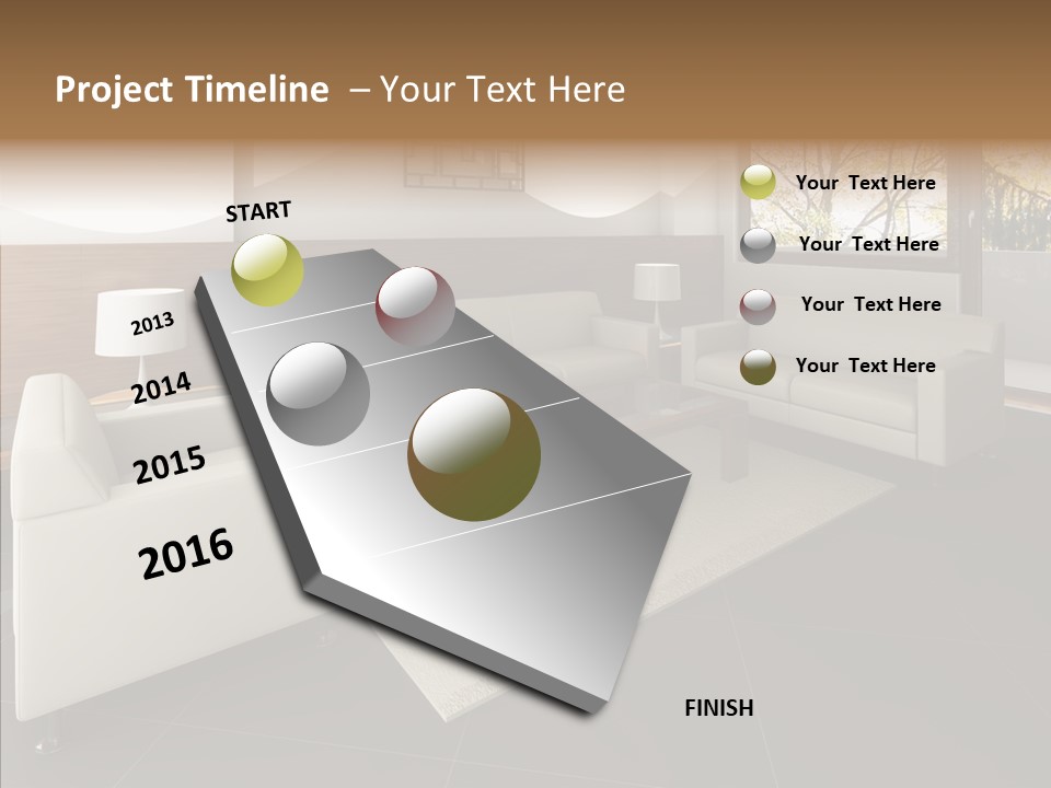 Shadows Window Interior PowerPoint Template