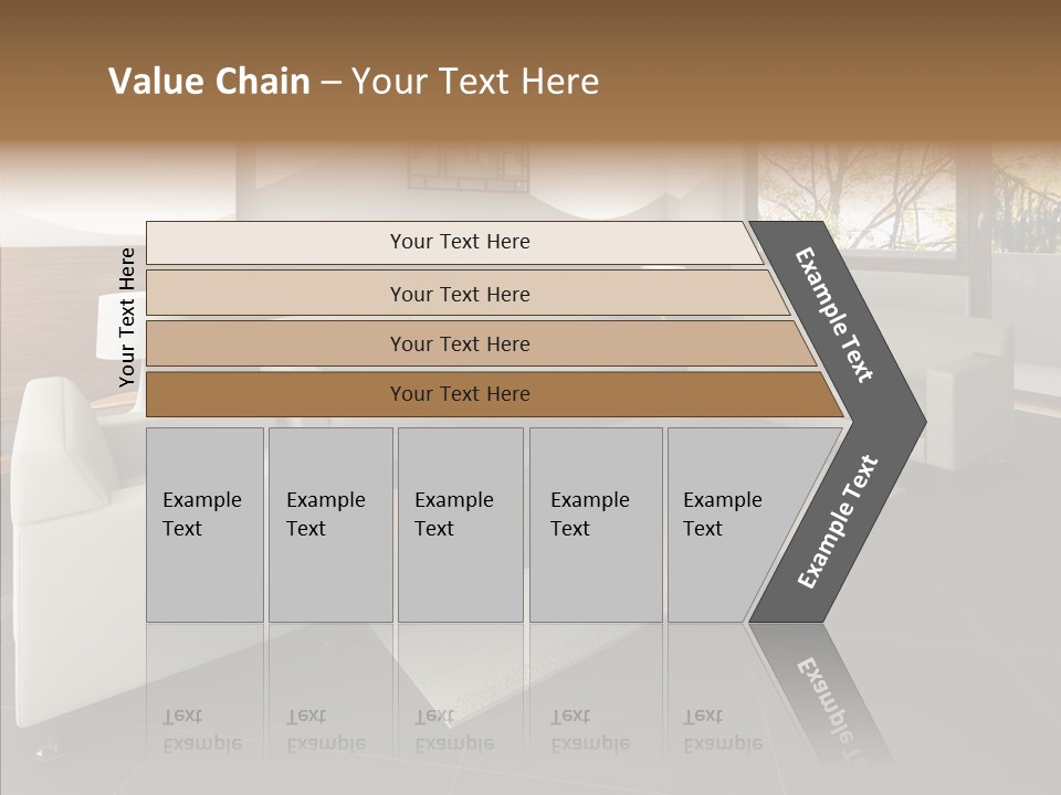 Shadows Window Interior PowerPoint Template