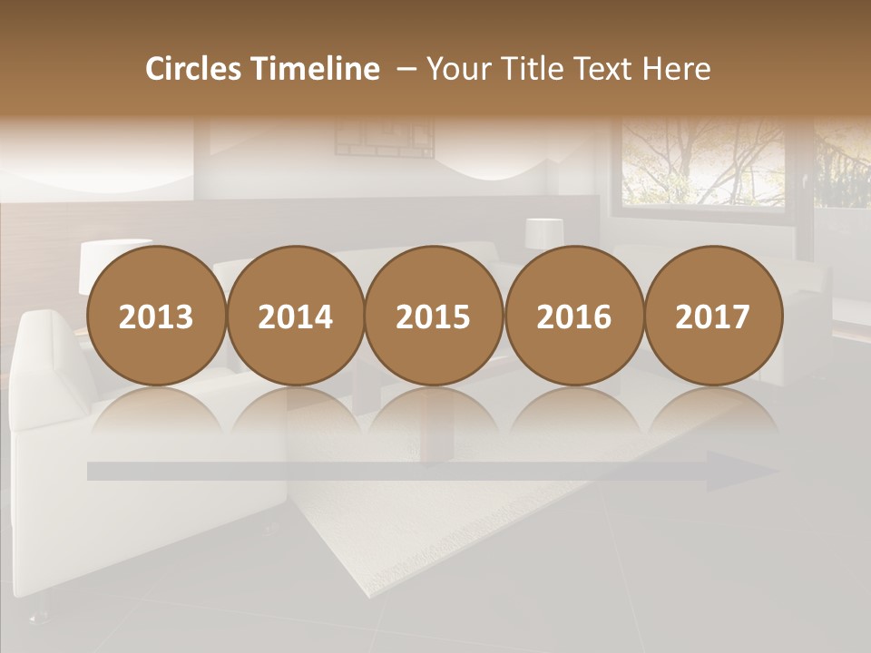 Shadows Window Interior PowerPoint Template