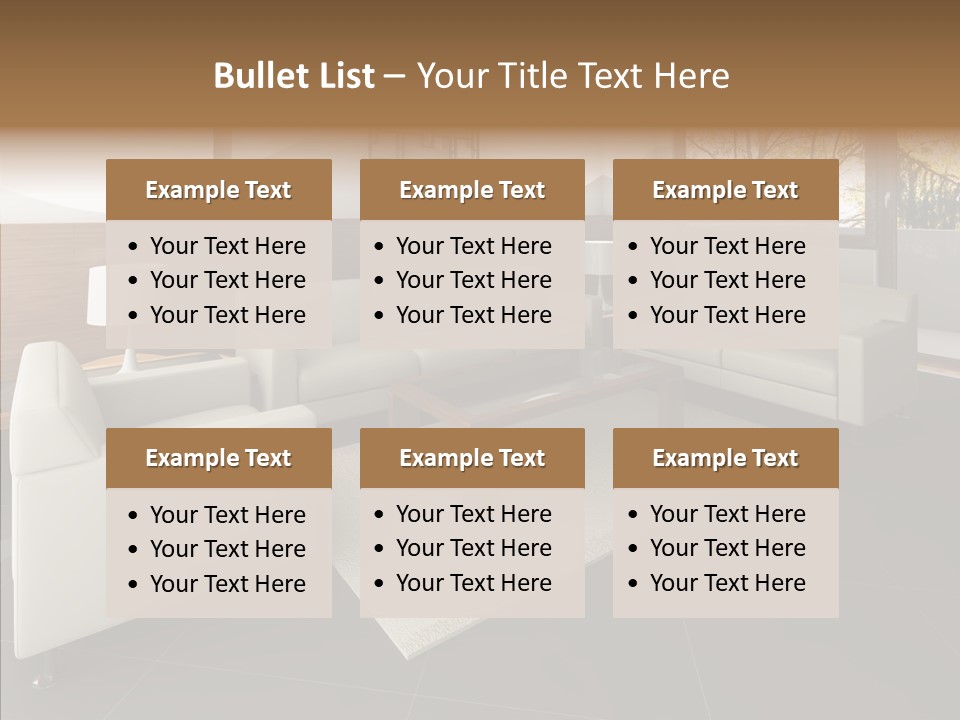 Shadows Window Interior PowerPoint Template