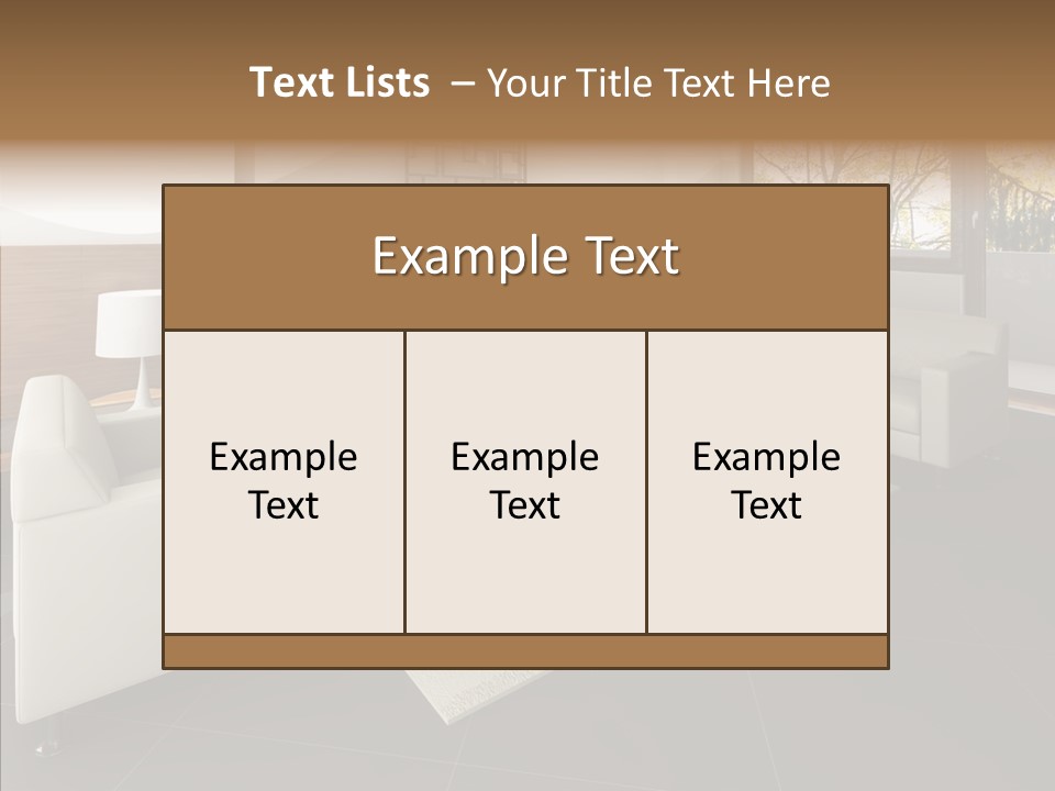 Shadows Window Interior PowerPoint Template