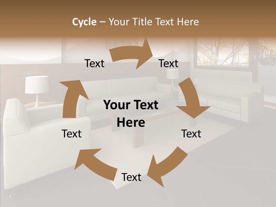 Shadows Window Interior PowerPoint Template