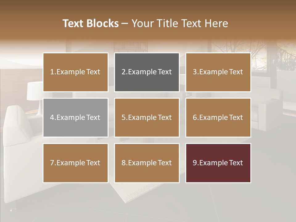 Shadows Window Interior PowerPoint Template