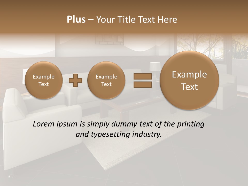 Shadows Window Interior PowerPoint Template