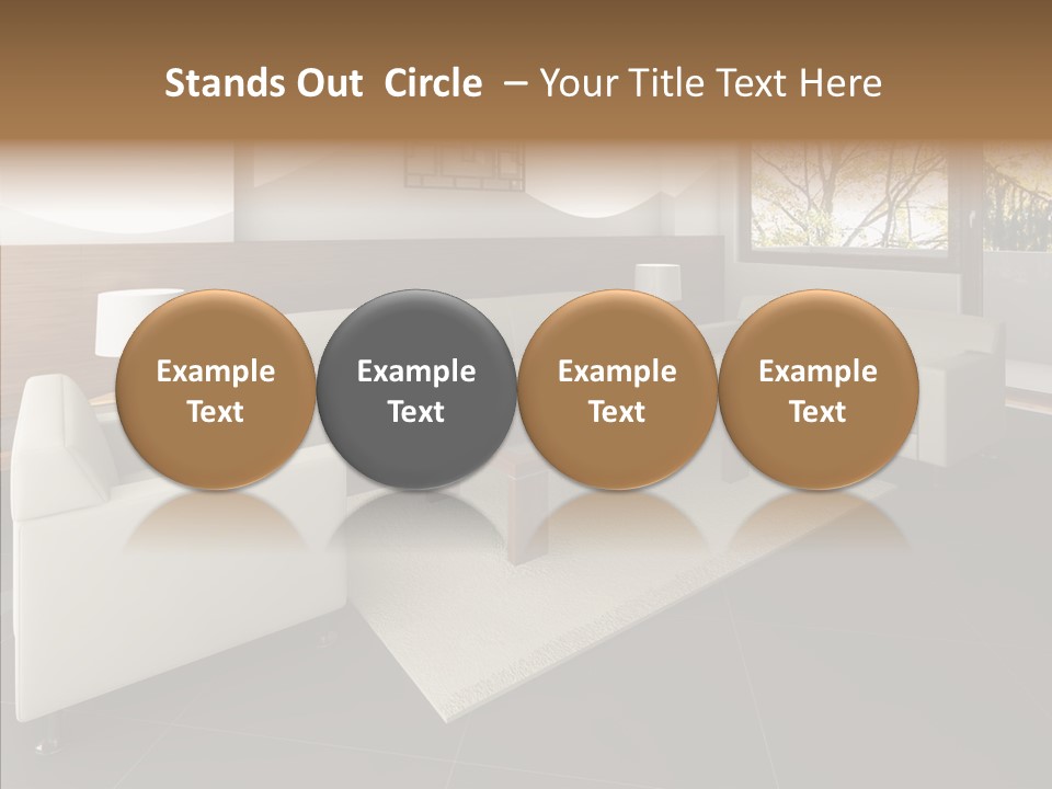 Shadows Window Interior PowerPoint Template