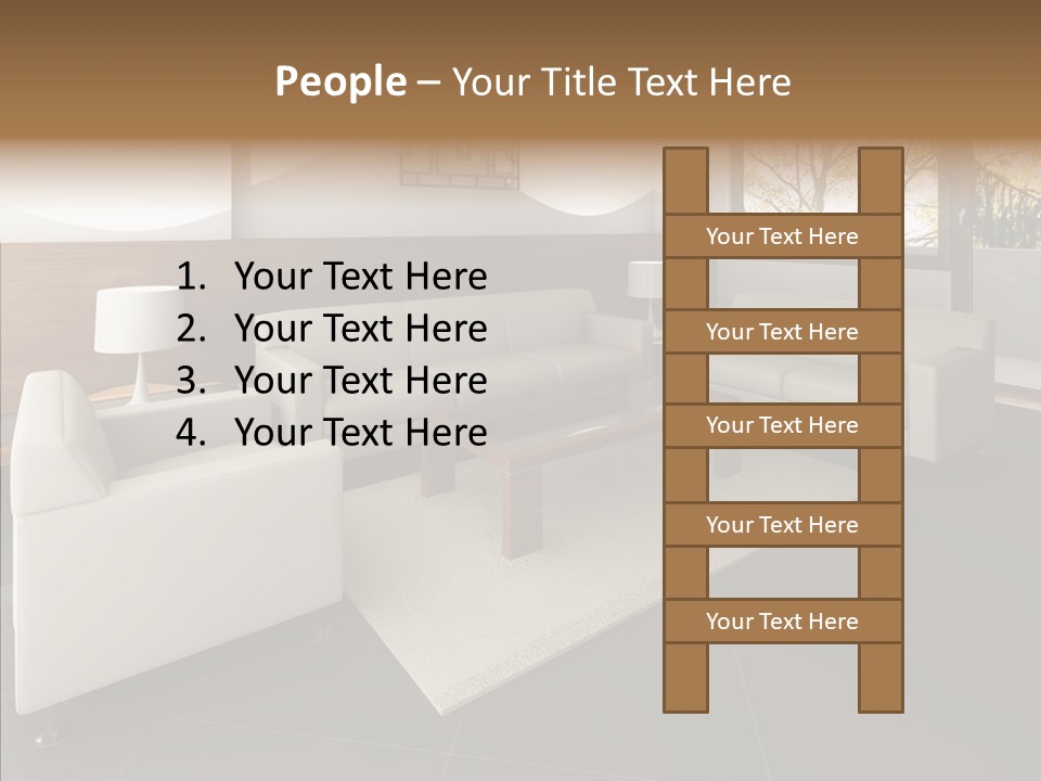 Shadows Window Interior PowerPoint Template