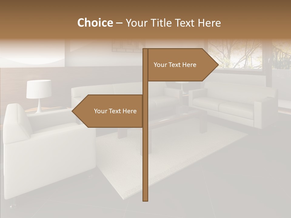 Shadows Window Interior PowerPoint Template
