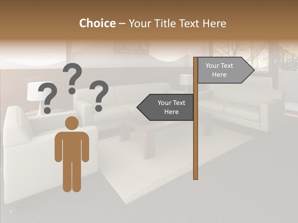 Shadows Window Interior PowerPoint Template