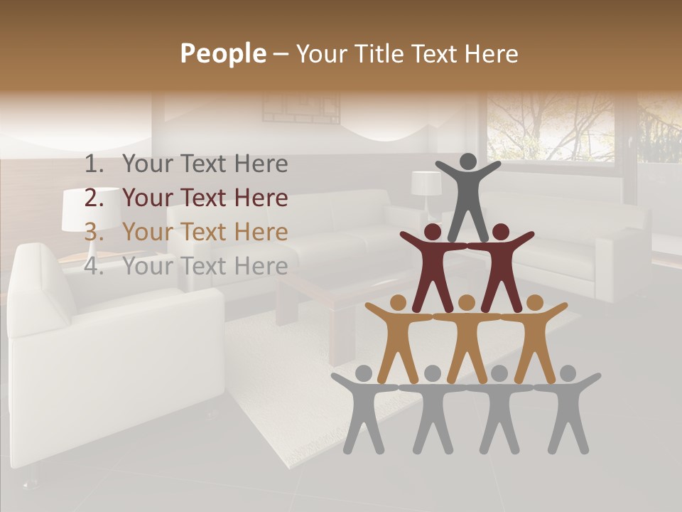 Shadows Window Interior PowerPoint Template