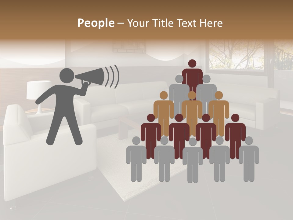 Shadows Window Interior PowerPoint Template