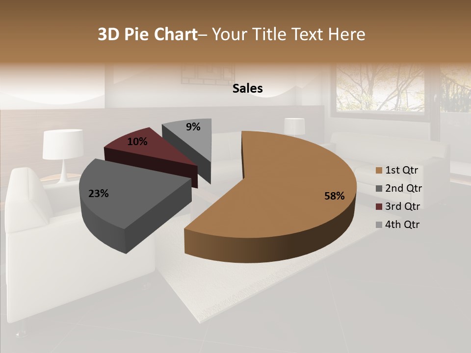 Shadows Window Interior PowerPoint Template