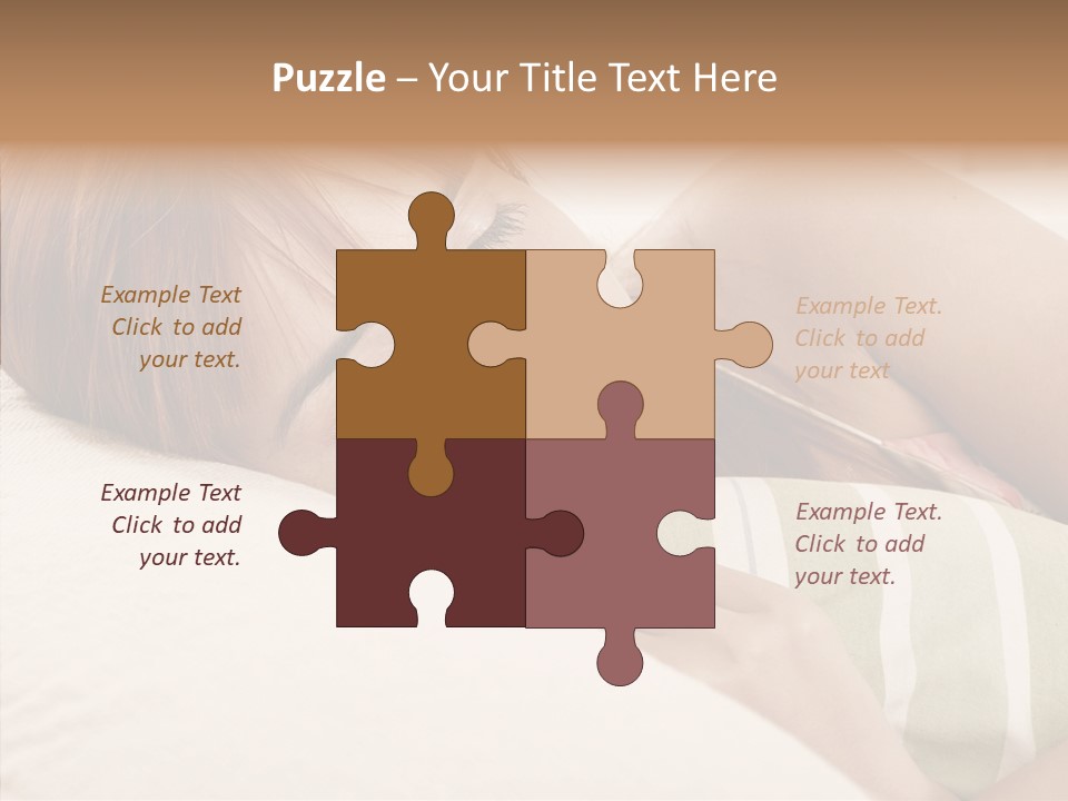 Bed Girl Fringe PowerPoint Template