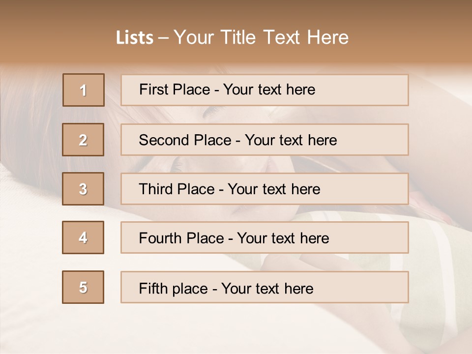Bed Girl Fringe PowerPoint Template