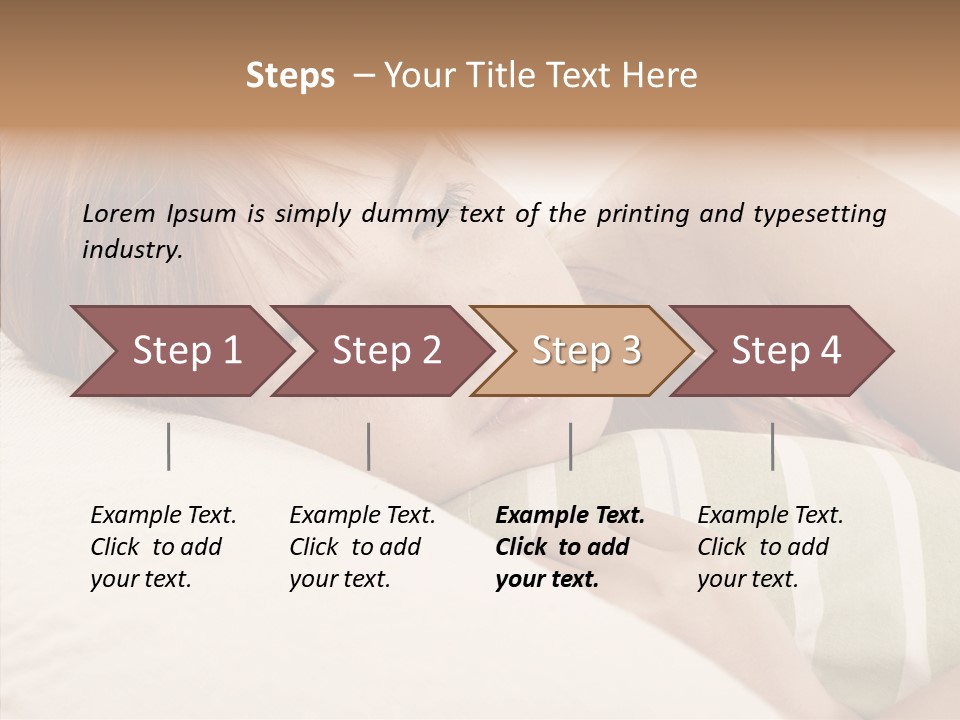 Bed Girl Fringe PowerPoint Template