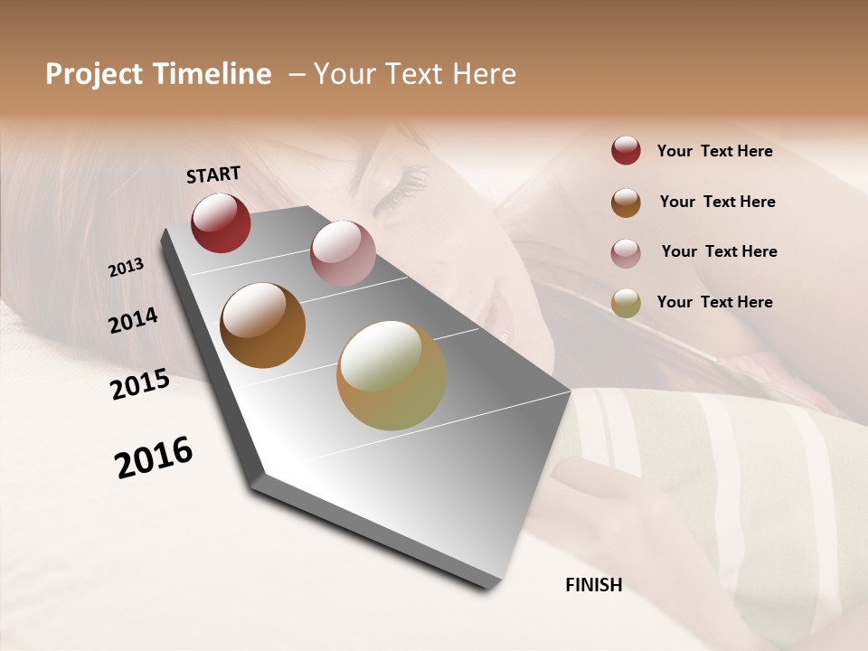 Bed Girl Fringe PowerPoint Template