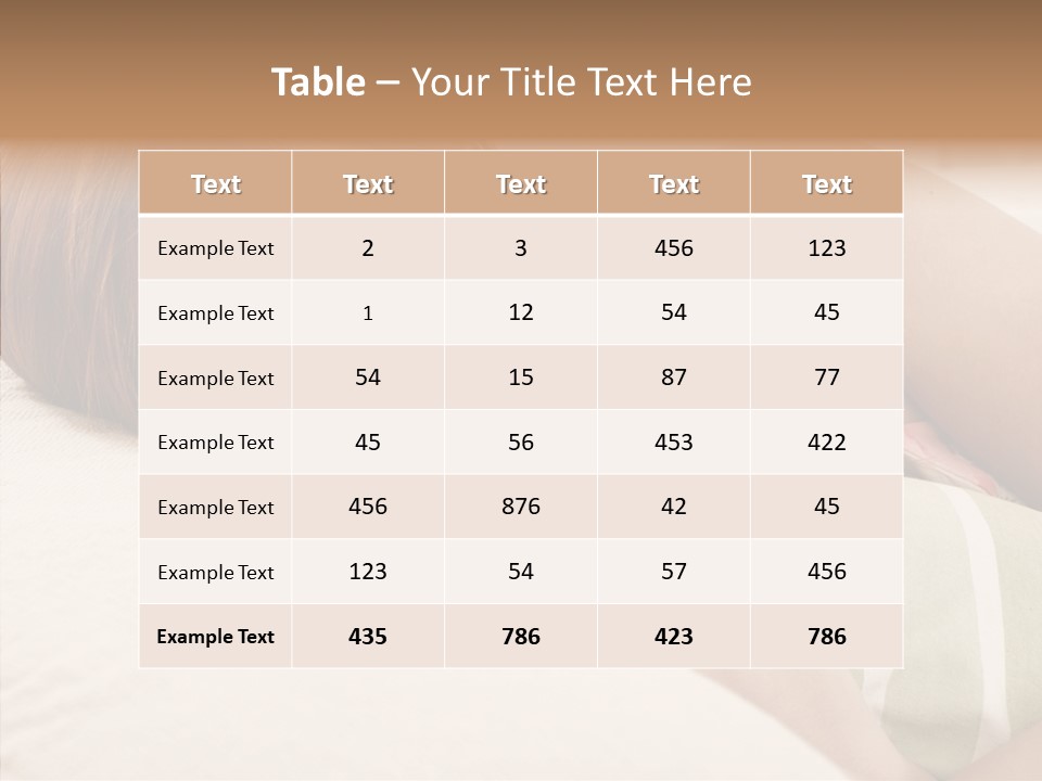 Bed Girl Fringe PowerPoint Template