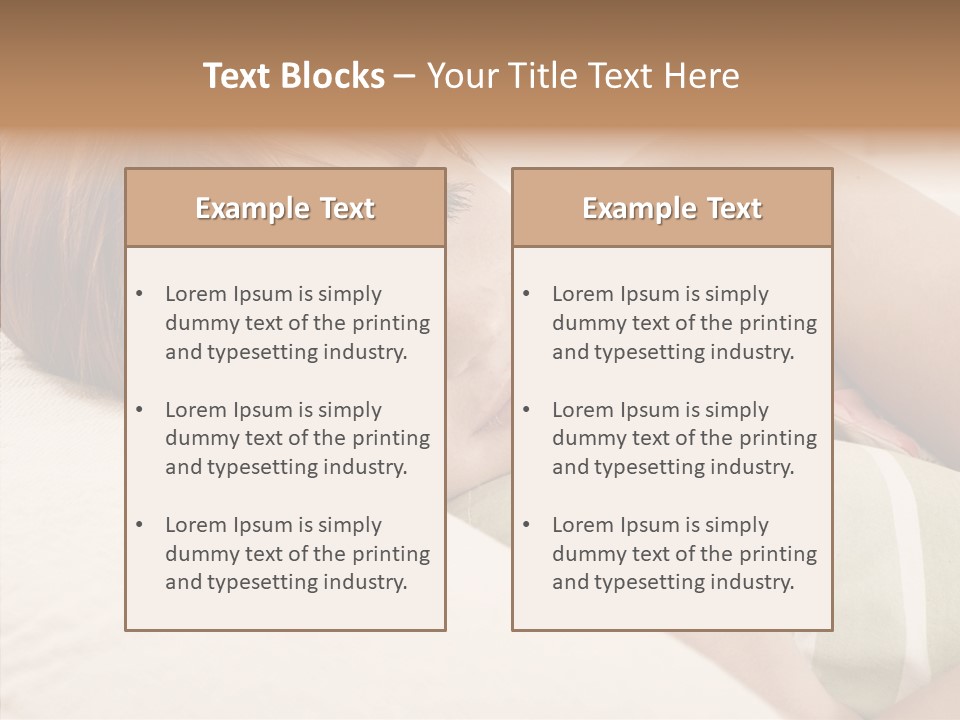 Bed Girl Fringe PowerPoint Template