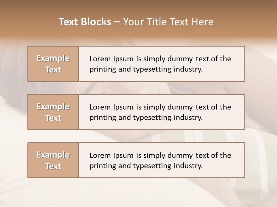 Bed Girl Fringe PowerPoint Template