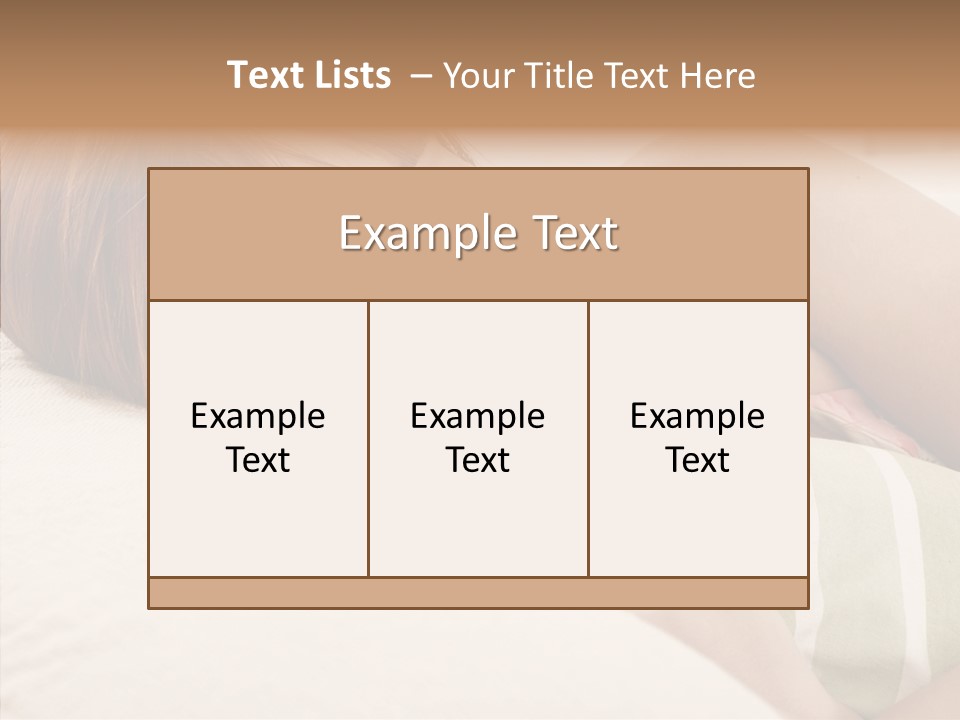 Bed Girl Fringe PowerPoint Template