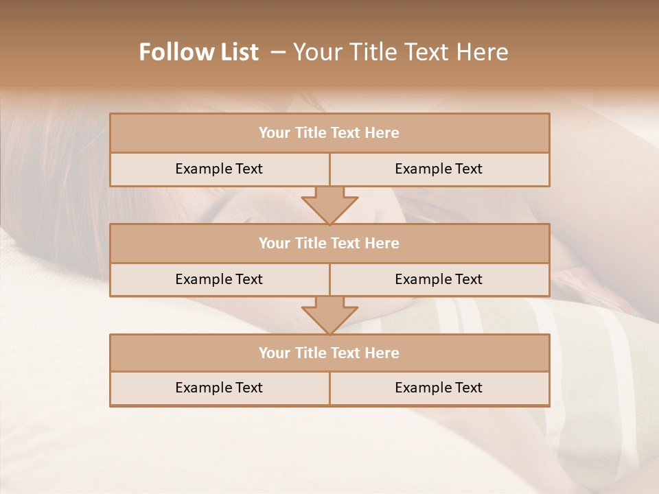 Bed Girl Fringe PowerPoint Template