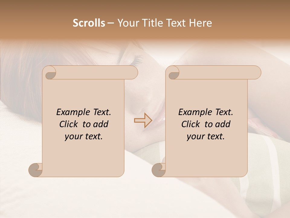 Bed Girl Fringe PowerPoint Template