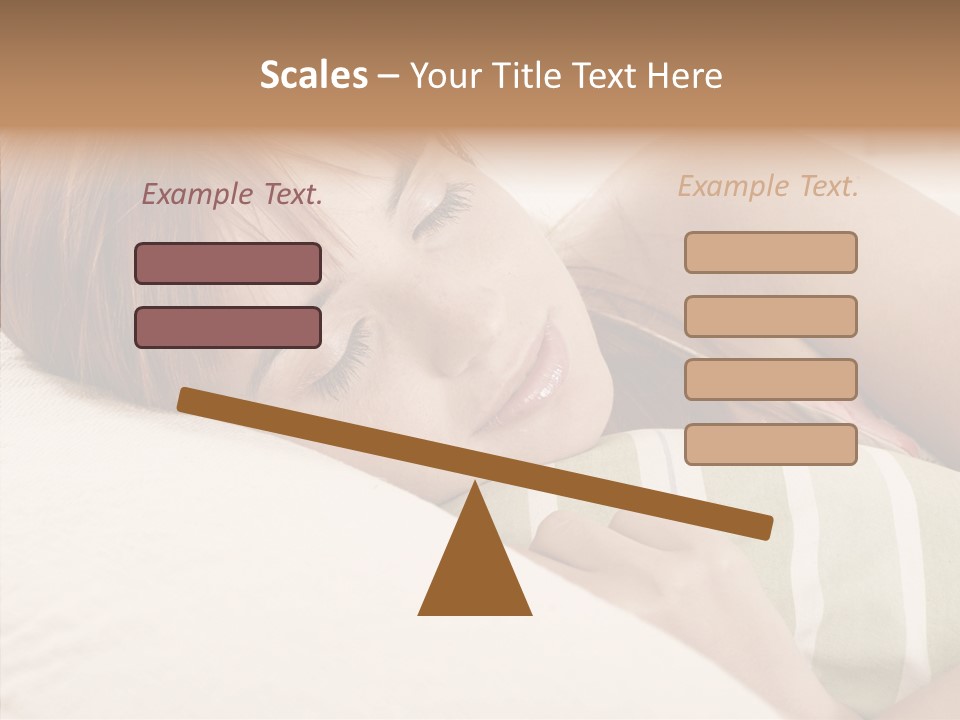 Bed Girl Fringe PowerPoint Template