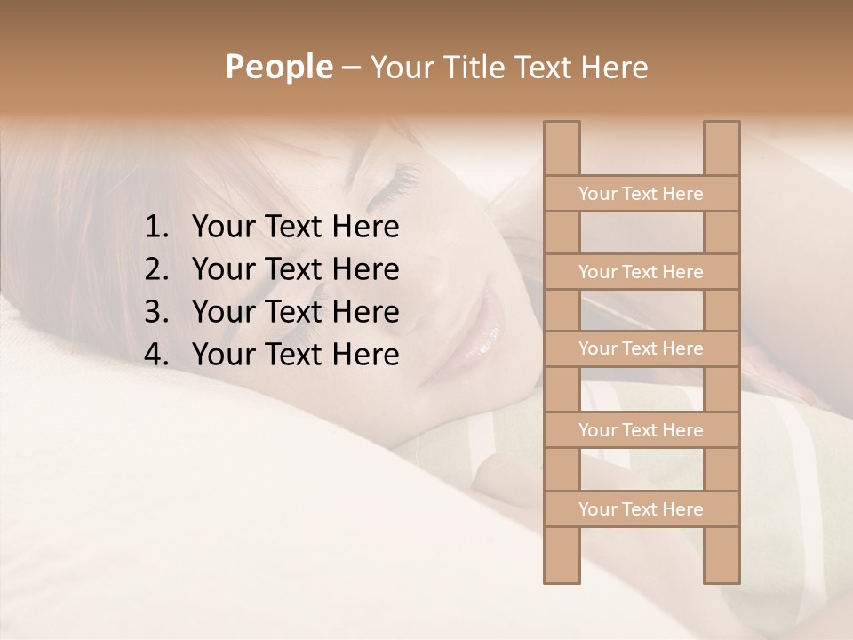 Bed Girl Fringe PowerPoint Template