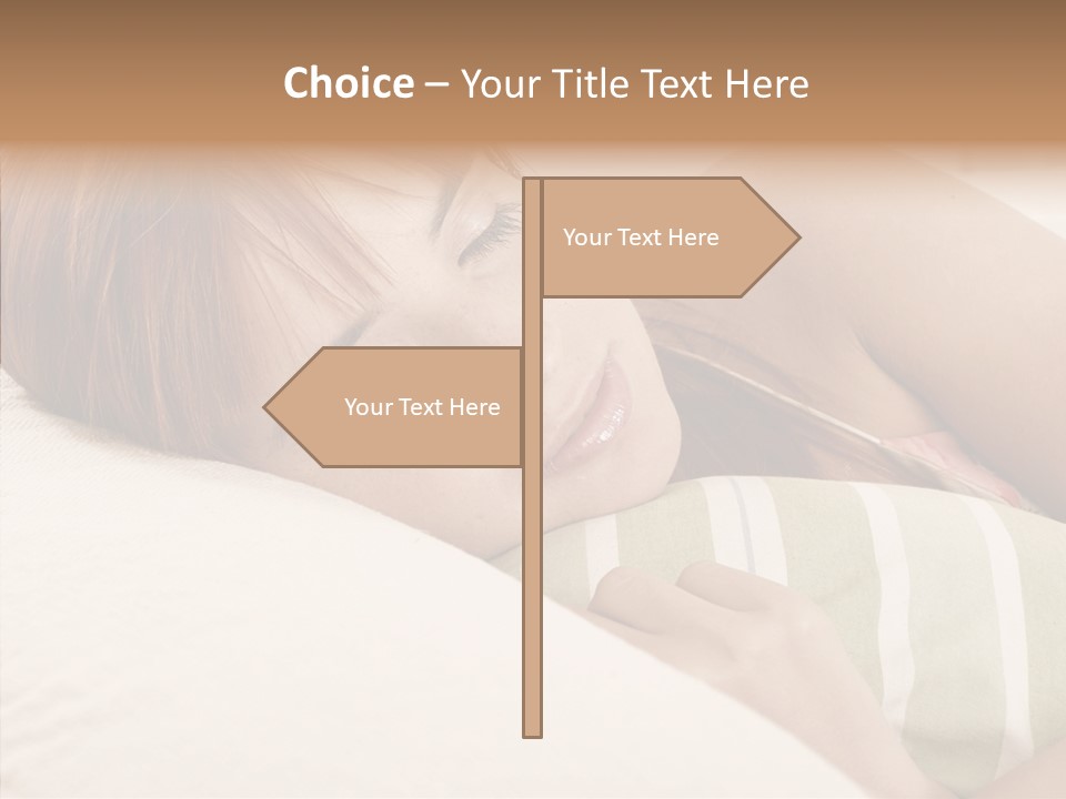 Bed Girl Fringe PowerPoint Template