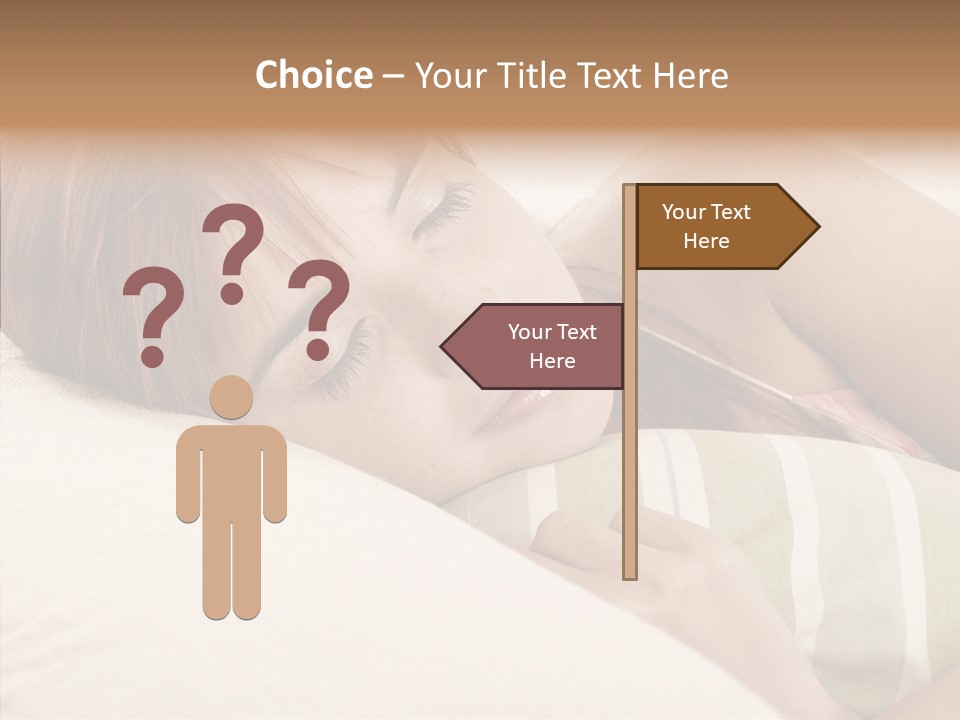 Bed Girl Fringe PowerPoint Template