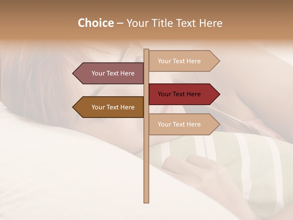 Bed Girl Fringe PowerPoint Template