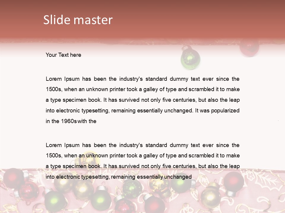 Color Red Background PowerPoint Template