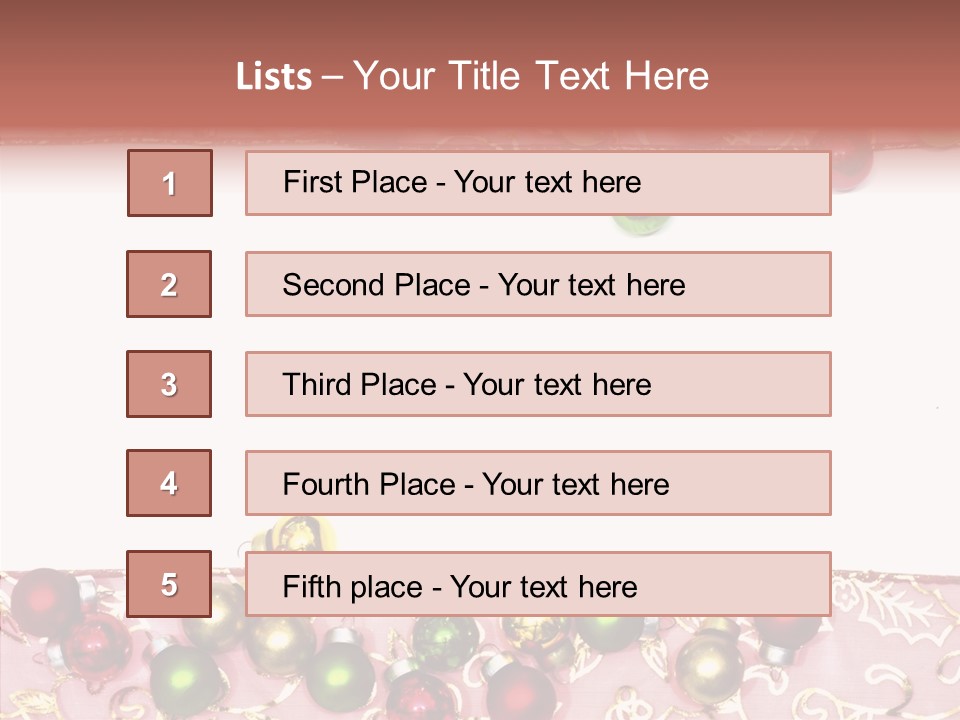 Color Red Background PowerPoint Template