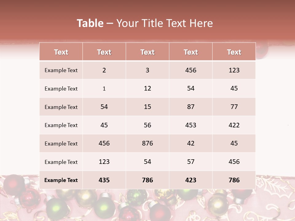 Color Red Background PowerPoint Template
