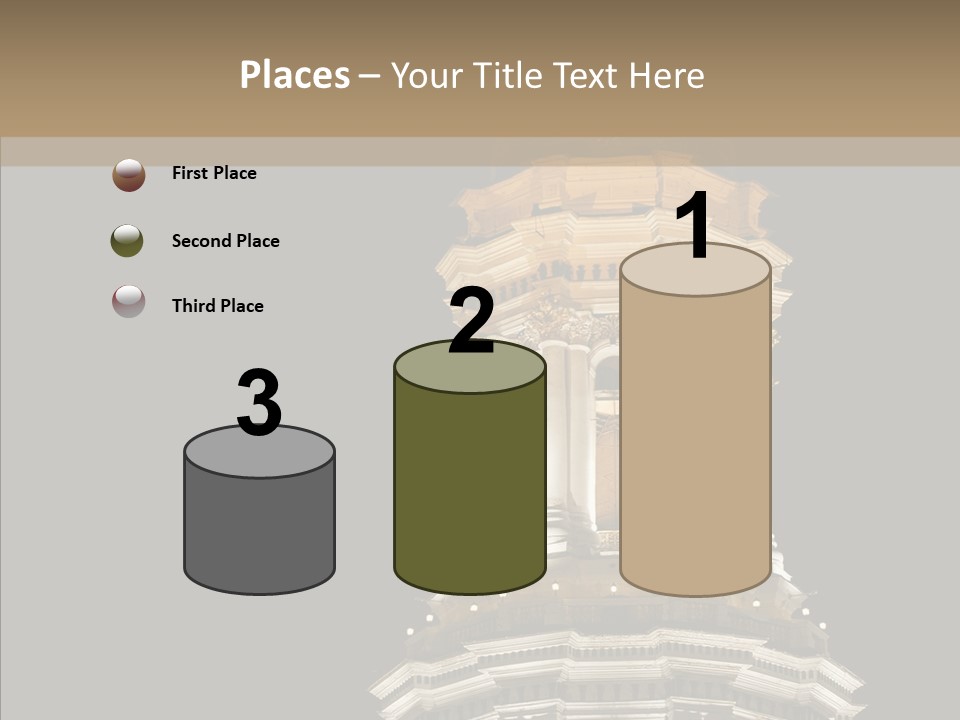 Christmas Monastery Landmark PowerPoint Template