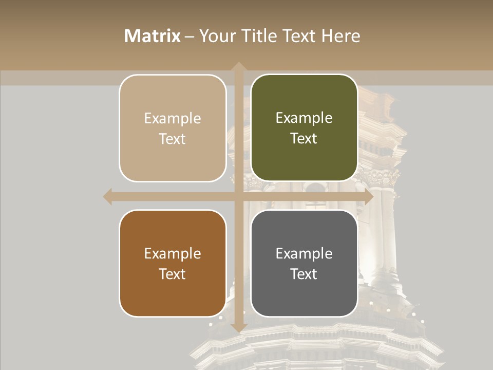 Christmas Monastery Landmark PowerPoint Template