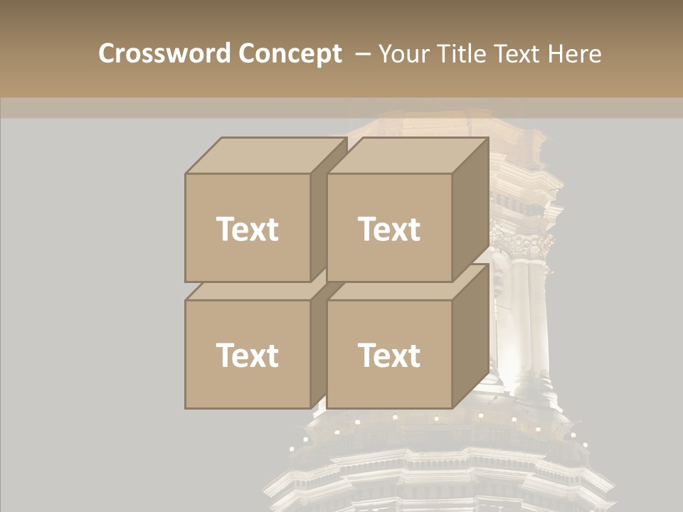 Christmas Monastery Landmark PowerPoint Template