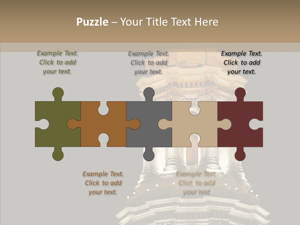 Christmas Monastery Landmark PowerPoint Template