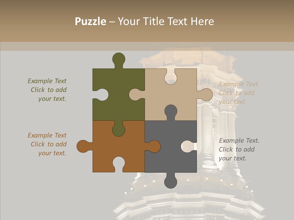 Christmas Monastery Landmark PowerPoint Template