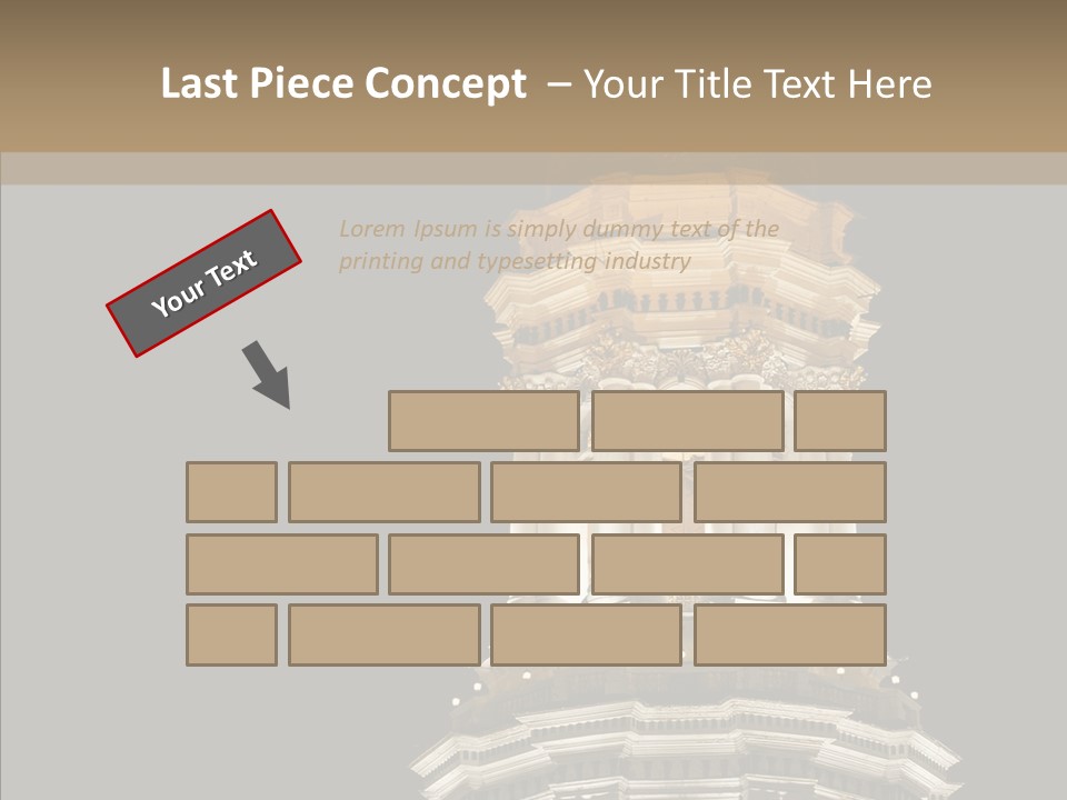 Christmas Monastery Landmark PowerPoint Template