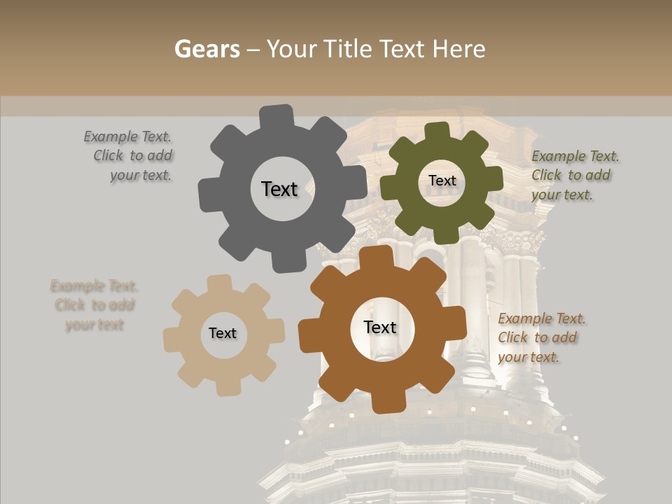 Christmas Monastery Landmark PowerPoint Template