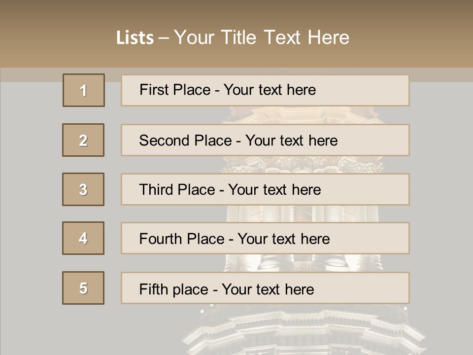 Christmas Monastery Landmark PowerPoint Template
