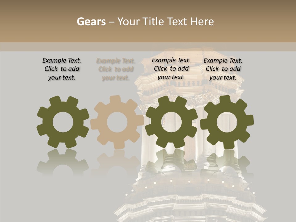 Christmas Monastery Landmark PowerPoint Template