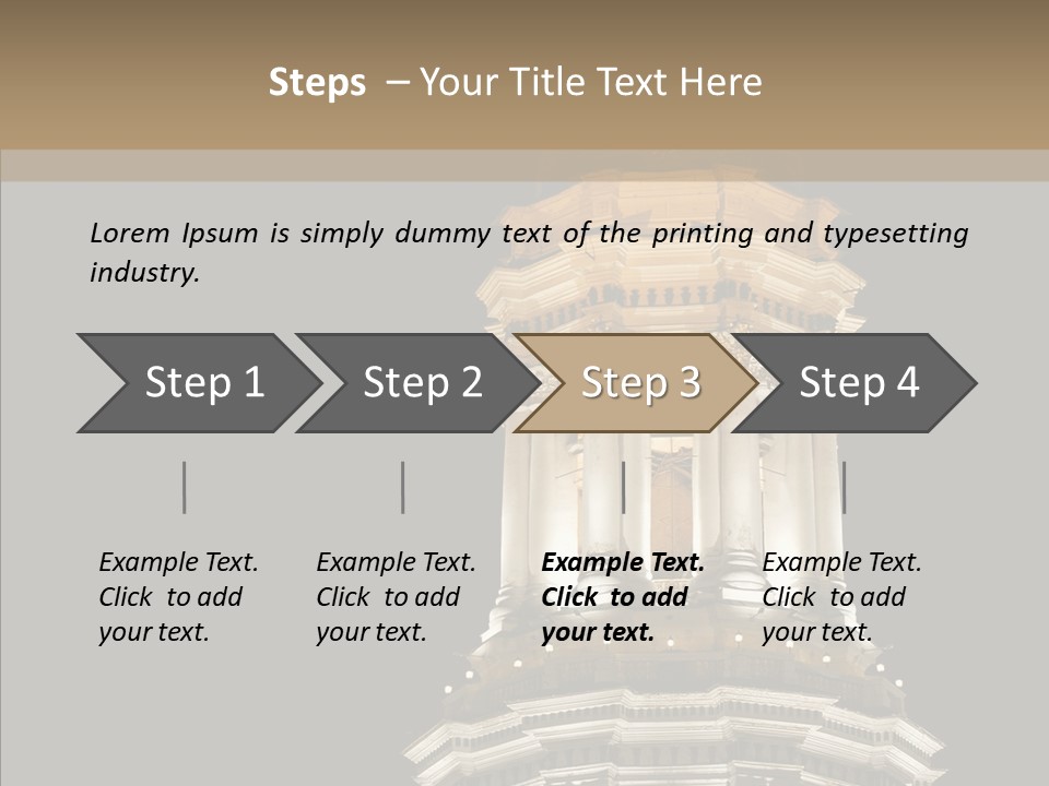Christmas Monastery Landmark PowerPoint Template
