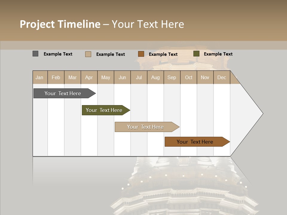 Christmas Monastery Landmark PowerPoint Template