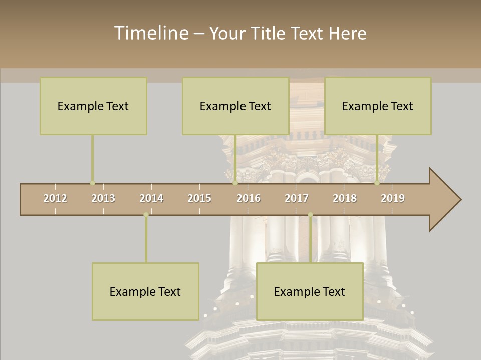 Christmas Monastery Landmark PowerPoint Template