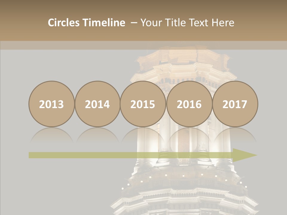 Christmas Monastery Landmark PowerPoint Template