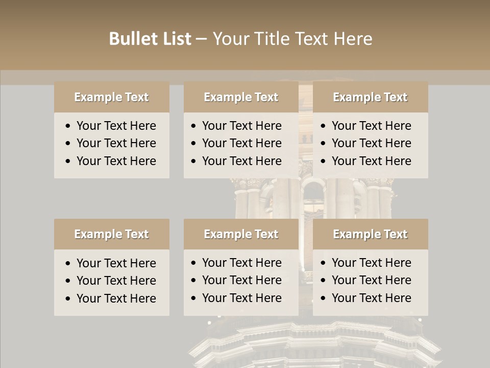 Christmas Monastery Landmark PowerPoint Template