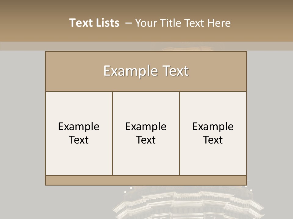 Christmas Monastery Landmark PowerPoint Template