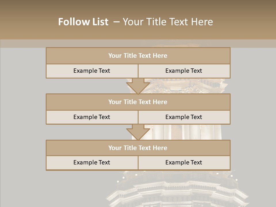 Christmas Monastery Landmark PowerPoint Template