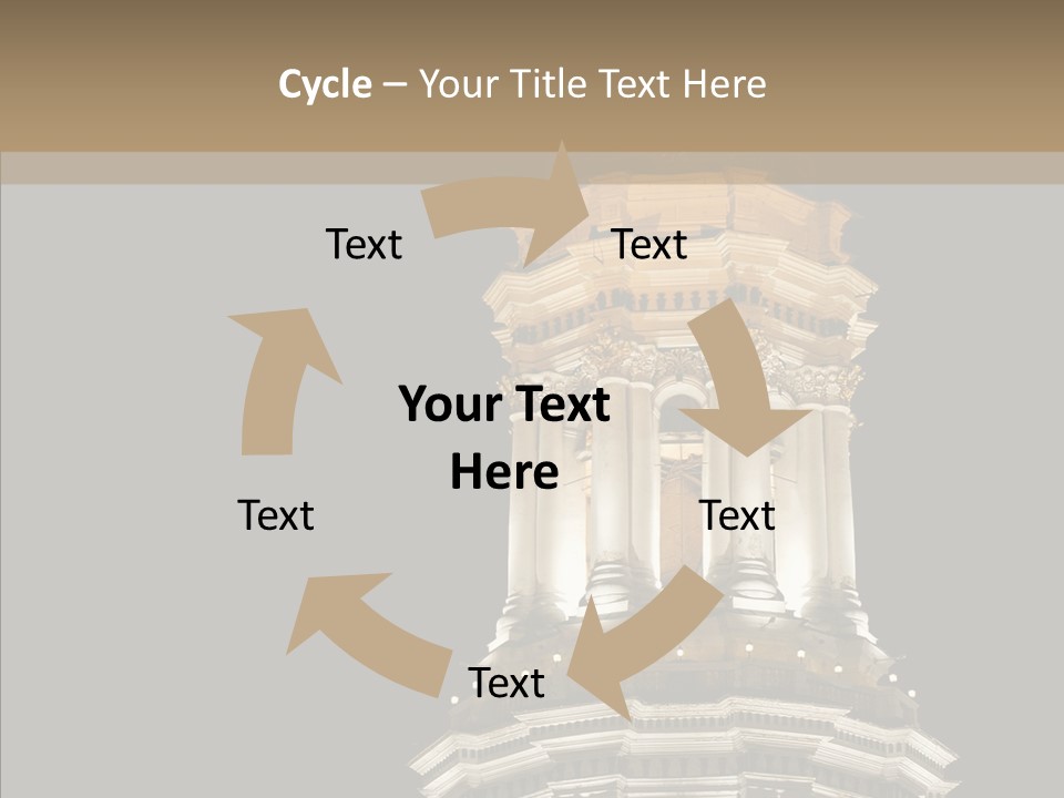 Christmas Monastery Landmark PowerPoint Template